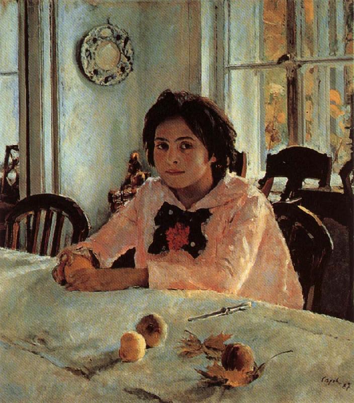 Valentin Aleksandrovich Serov Girl With Peaches